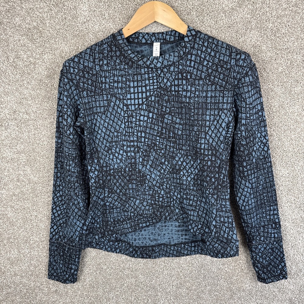 Lululemon Close‎ To Crossing Long Sleeve Tectonic Jacquard Shipmate Medium